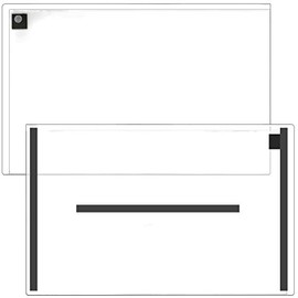 StoreSMART Magnetic Closure Pockets - Magnetic-Back - 11" x 17" - 10-Pack - Clear - MCP3512MBSTC-10