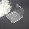 luzen 3Pcs Empty Eyeshadow Palette Box Clear Plastic DIY Refillable
