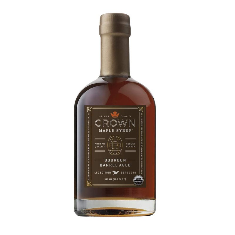 Crown Maple Bourbon Barrel Aged Organic Maple Syrup, 12.7 Fl