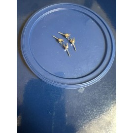 0.25ct Yellow gold round stud earring mounting setting screw bsck post 4 prong