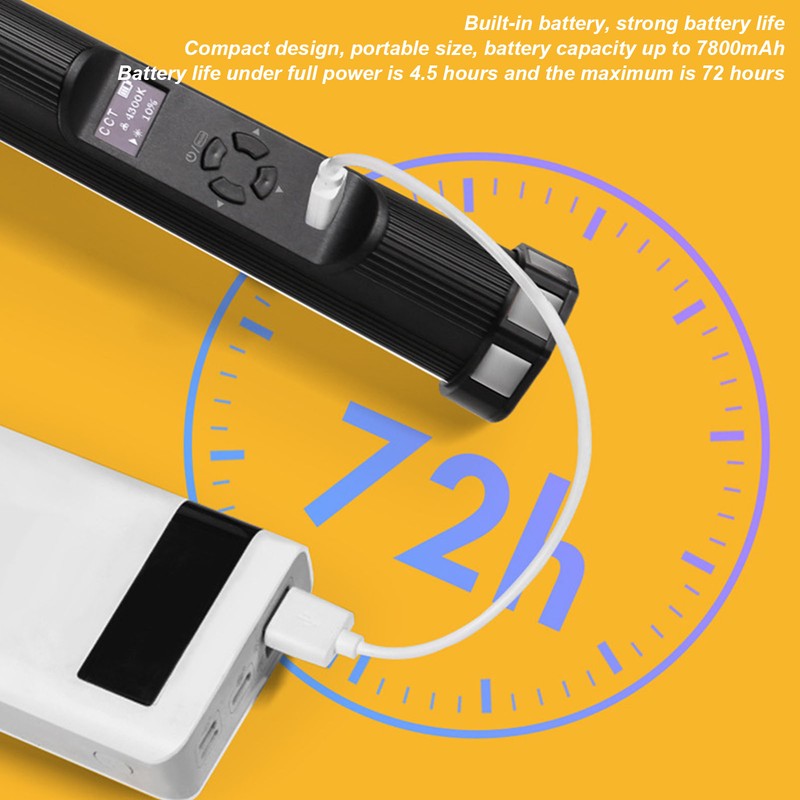 ADAI BL‑240 Handheld Fill Light Tube RGB Video Light Photography