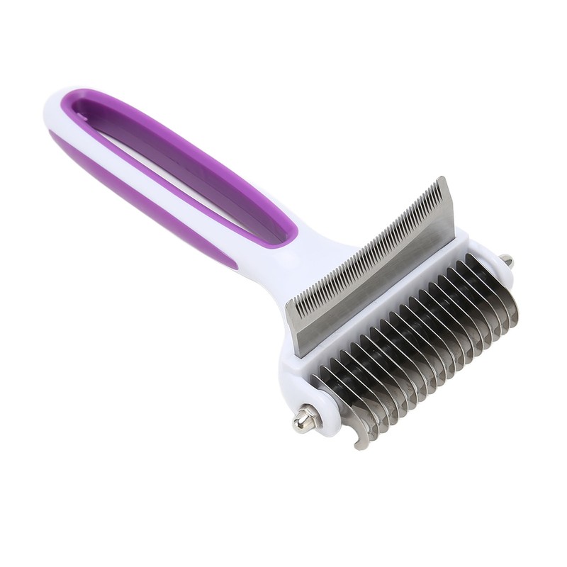 2 in 1 Pet Grooming Brush Washable Pet Dematting Comb