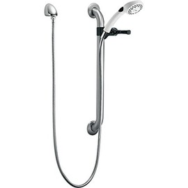 Delta Faucet RPW324HDF Single Function Hand shower with Grab Bar and Elbow