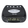 Equity 31003 LCD Snooze Alarm Clock, Black