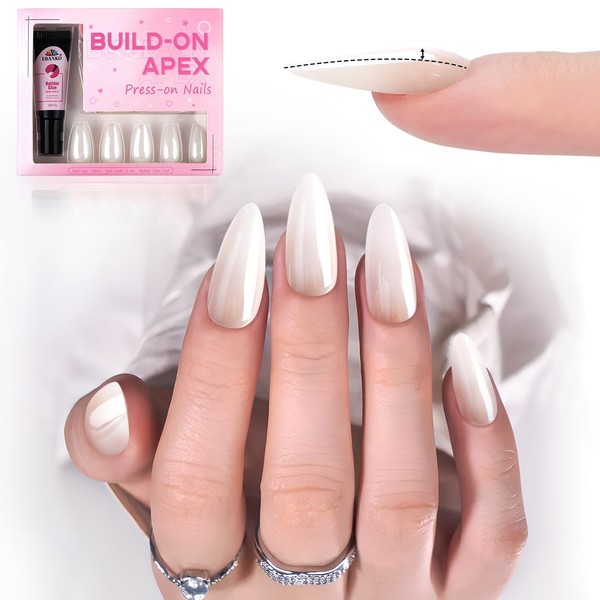 EBANKU Press On Nails Medium, 30 Pieces Preformed Nails for