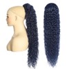 BALINGHAIR Deep Wave Ponytail Extension for Women 12 Inch Dark