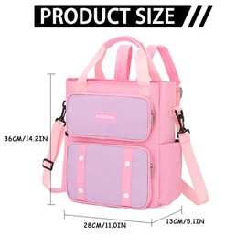 DiiWmme School Bags for Girls Oxford Cloth Waterproof Lightweight School Backpack with Adjustable Wide Strap School Backpack with Multiple Pockets Children's Backpack for Primary School Junior, as