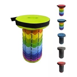 HGI Banco Retráctil Taburete Plegable Súper Práctico Resistente