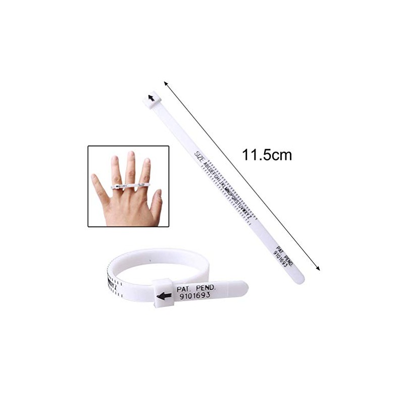 Best-Bag Ring Sizer Adjustable Finger Sizer Ring Gauge Measuring Ring