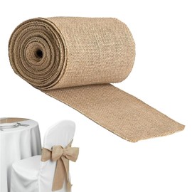 Vyanveo Jute Table Runner 20 cm x 10 m Vintage Jute Table Runner, Table Decorations, for Crafts, Weddings, Parties, Festivals