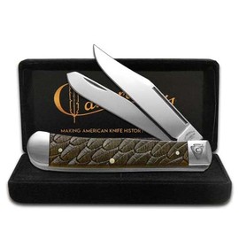 Case XX Knives Cattaraugus Apex Eagle Trapper Antique Bone Stainless Pocket Knife