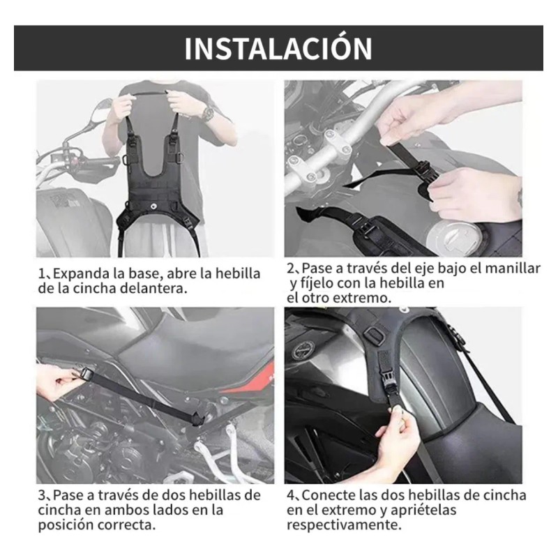 Chaleco Tanque De Motocicleta Con Varios Accesorios