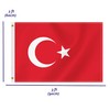 2×3 FT Turkey Flag,Medium 60×90 CM Turkish Outdoor Banner,100D Decor,Doube