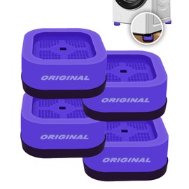 ORBON Washing Machine Feet Pads | Anti Vibration Pads for Washing Machine | Washing Wachine Foot Pads | Washing Wachine Anti Vibration Pads | Anti-slip Laser Engraved Design Set of 4 | Purple