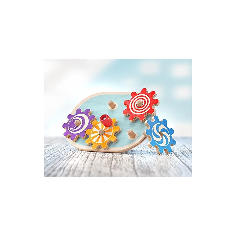 Selecta 62084 Lollivella Wooden Gear Toy 17.5 cm Multi-Coloured