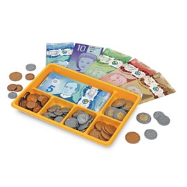 Learning Resources Learning Resources Canadian Currency-X-Change, Pretend Play Money for Kids, Develops Sorting and Money Skills, 211 Pieces, Ages 5+