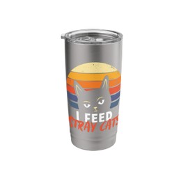 I Feed Stray Cat Litter Stainless Steel Insulated Tumbler