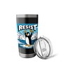 Resist Penguins Climate Change Message Stainless Steel Insulated Tumbler