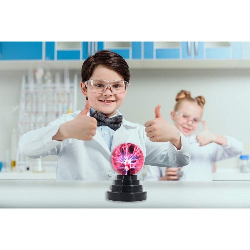 Rigrer Plasma Ball Lamp Light, Globe Static Touch Sensitive Magic