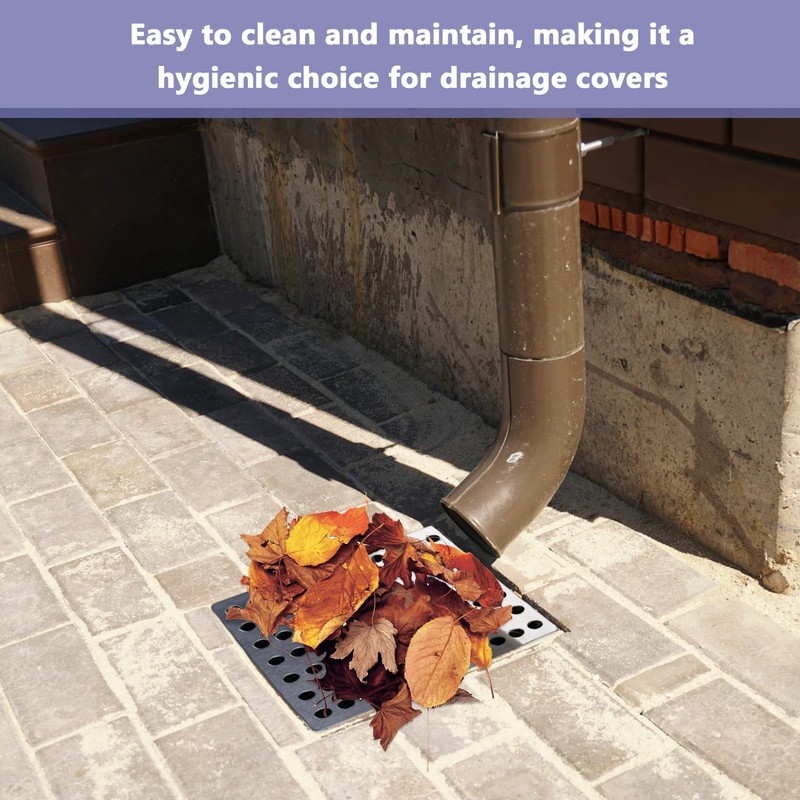 Stainless Steel Drain Cover, 5.9 x 5.9 Inch, Waterproof Mesh