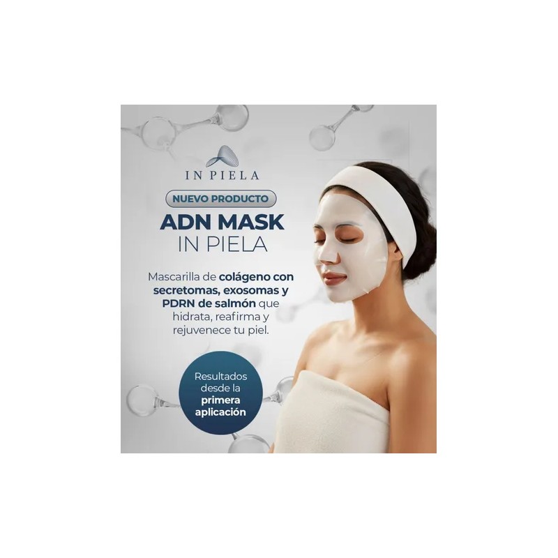 Adn Mask Colageno Con Secretoma, Exosomas Y Pdrn Salmón 4hrs