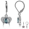 Silvershake Simulated Color Change Alexandrite 925 Sterling Silver Angel Wings