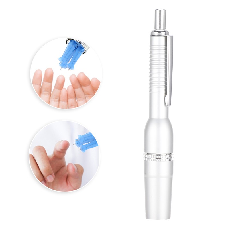 Three Head Metal Blood Lancing Pen Puncture Massage Stick Lancet