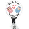 Limeloot Labor and Delivery Nurse Badge Reel - Ask me