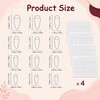 96Pcs Short Almond Press On Nails, Polka Dot False Nails