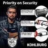 KOHLBURG Folding Bike Lock [43”] Bolt Cutter Proof with 4-Digit