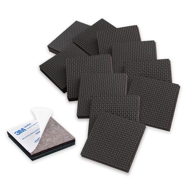 AZWOOD 12 x 50 mm Non-Slip Rubber Furniture Floor Protectors