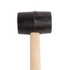 1x 16oz Rubber Mallet with Wooden Handle - Home Nail