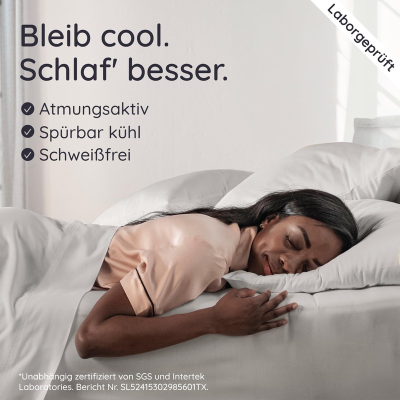 Bambaw fitted sheet, 90 x 190 cm, bamboo, 35 cm