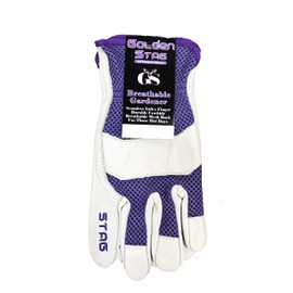 Women's Garden Glove Mesh Back Breathable Soft Grain Cowhide Palm, 211W Medium