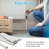 200mm x 15mm Radiator Pipe Covers White- Pipe Covers- Radiator