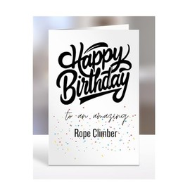 Rope climbing Card for Rope Climber, Man, Woman, Happy Birthday Gifts To An Amazing, Men, Women, Him, Her, Presents for Christmas, A5-166_138