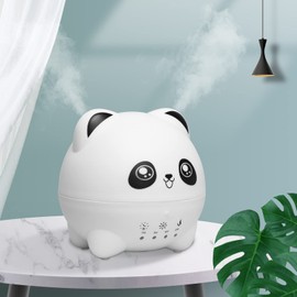 Mightree Mini Cool Mist Diffuser, for Bedroom, Quiet Operation Aroma Diffuser, Single Room Air Humidifiers with 7 Color LED Lights, 2 Levels Mist, Timer & Auto Shut-Off, for Office Desk, Baby Room