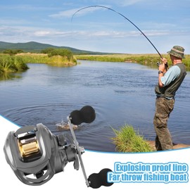 Fishing Rod and Reel Combo - Fishing Rod Reel Combos Lures Set Spin Reels - Carbon Fiber Smooth Fishing Reel Bait Cast Reel Combo for Starters Fishing Gear