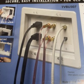 Arlington TVBU507 Triple-Gang Recessed Electrical Box (White) **BRAND NEW***