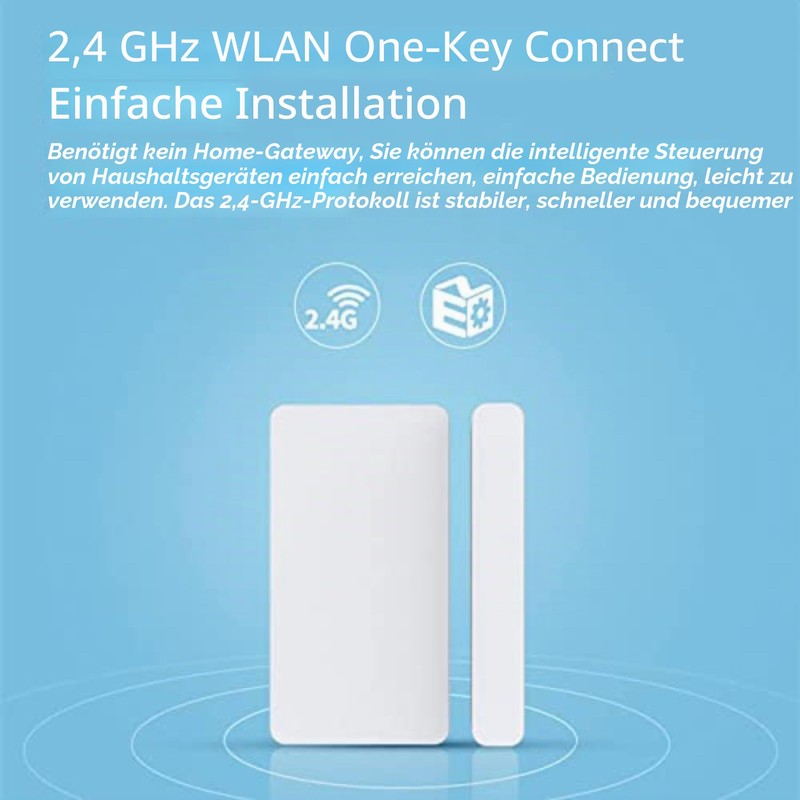 Smart WiFi Door Sensor, Smart Window Contact Sensor, Detects Door/Window