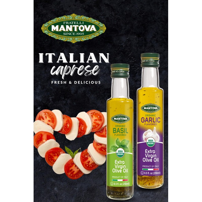 Mantova Organic Flavored Extra Virgin Olive Oil Variety Pack –