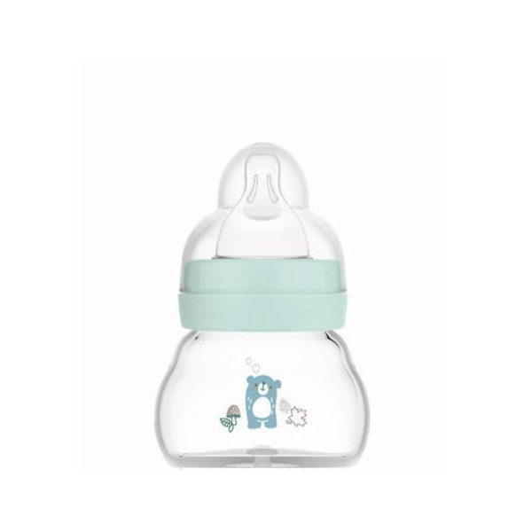 MAM Feel Good Forest Matt Glass Bottle for Boys 0+,