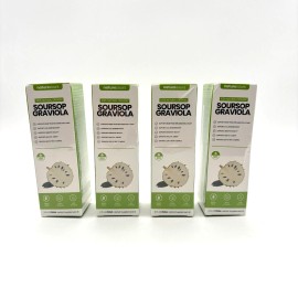 Naturesours Lot of 4 New Sealed Pure Organic Soursop Graviola Extract Liquid Drops 2oz/60ml