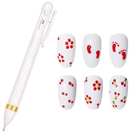 Nail Dotting Pen Nail Art Dotting Tools in Ballpoint Pen Design Nail Art Kit, Nail Art Tip Dot Paint Manicure Kit, Stylus for Watercolor Paper, Tracing Paper (‍NAT248)