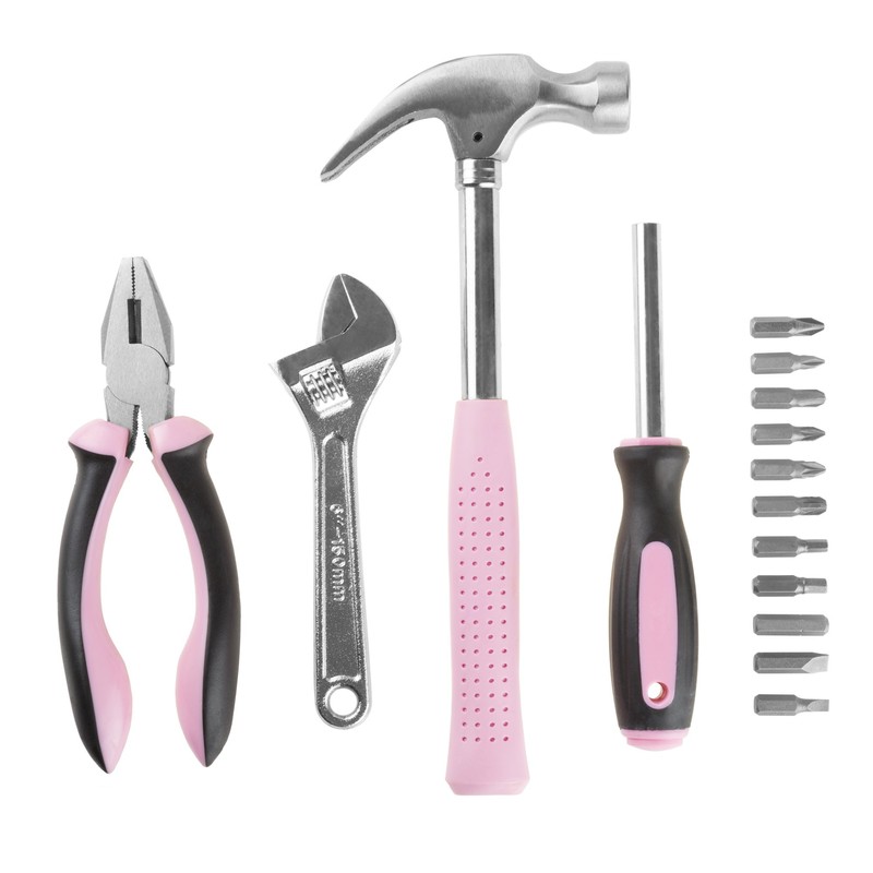 15-Piece Household Hand Tool Set with Carry Case – Tool