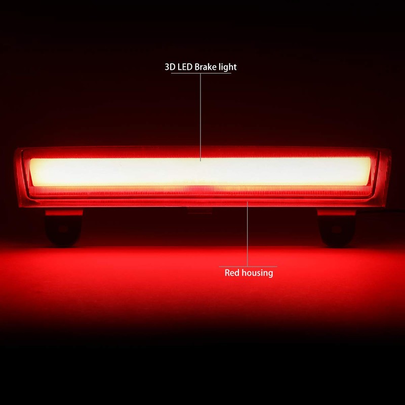 DNA MOTORING 3BL-GMCD00-3DG2-LED-RD Red Lens 3D LED High Mount 3rd