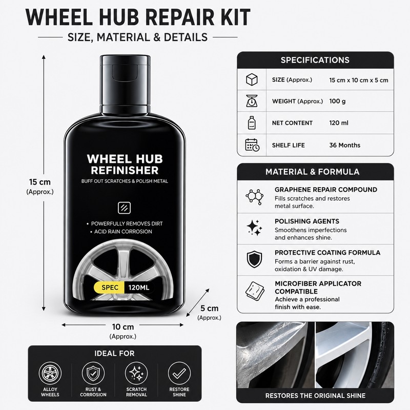 Wheel Hub Repair Kit for Rim Restoration – Graphene Polish