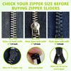36 PCS Universal Zipper Repair Kit - 3 Size Double-Sided
