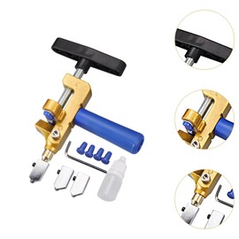 MagiDeal Portable Glass Tile Cutter Tool for Ceramics and Mirrors, 2 in 1 Functionality, Blue