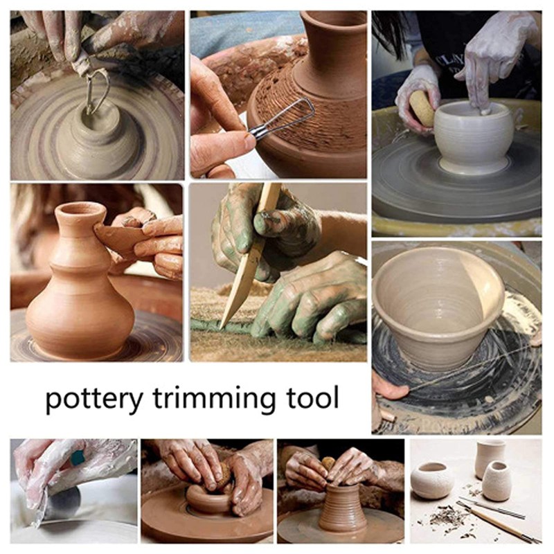 46 Pieces Pottery Tool Set Modelling Tool Polymer Clay Tool